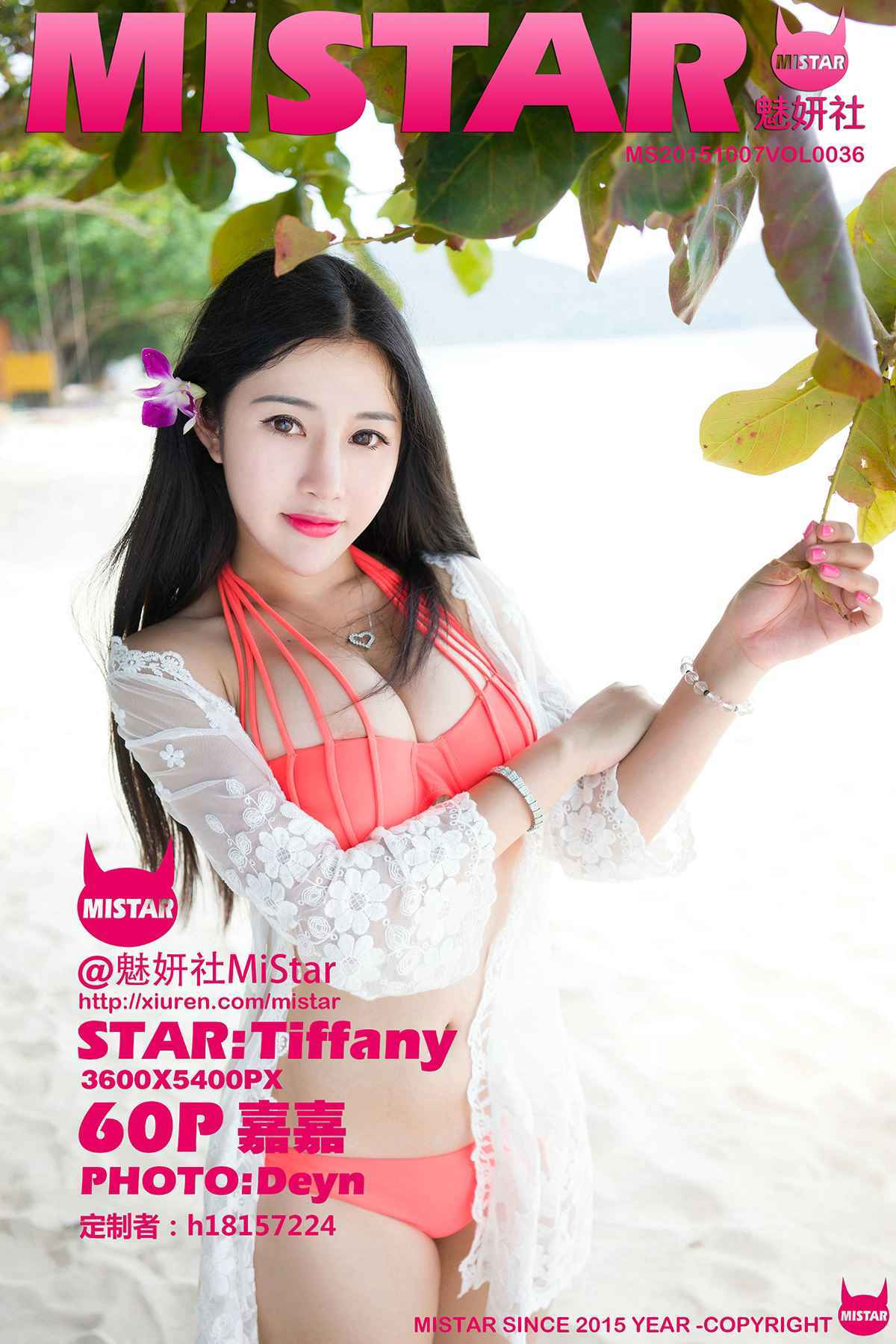 [MiStar魅妍社] 2015.10.07 VOL.036 嘉嘉Tiffany[60P-96M]